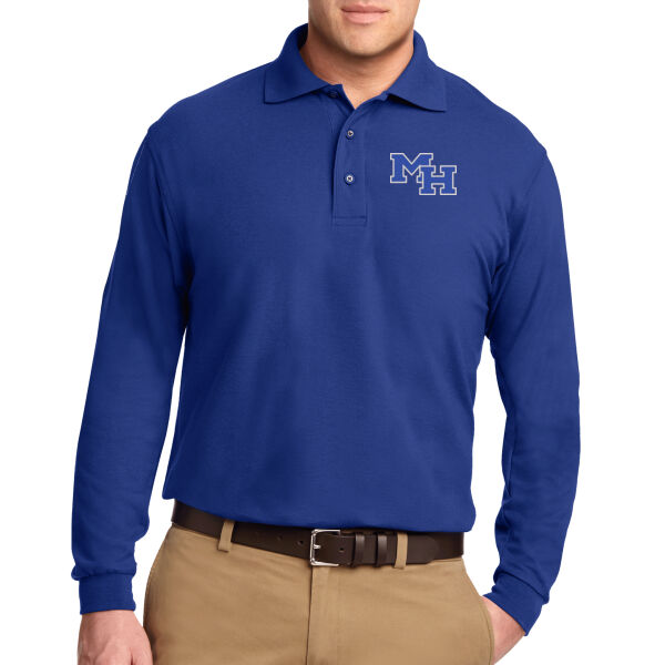 MH - Silk Touch Long Sleeve Polo Thumbnail