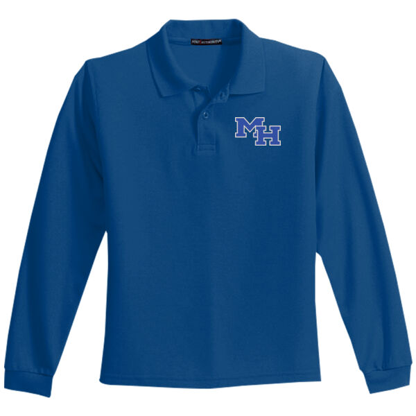 MH - Youth Long Sleeve Silk Touch Polo Thumbnail