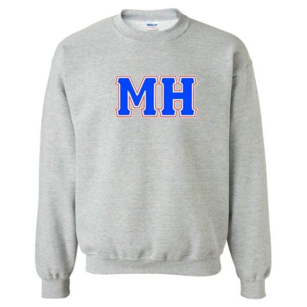 EMB Applique greek MH - Heavy Blend Crewneck Sweatshirt Thumbnail