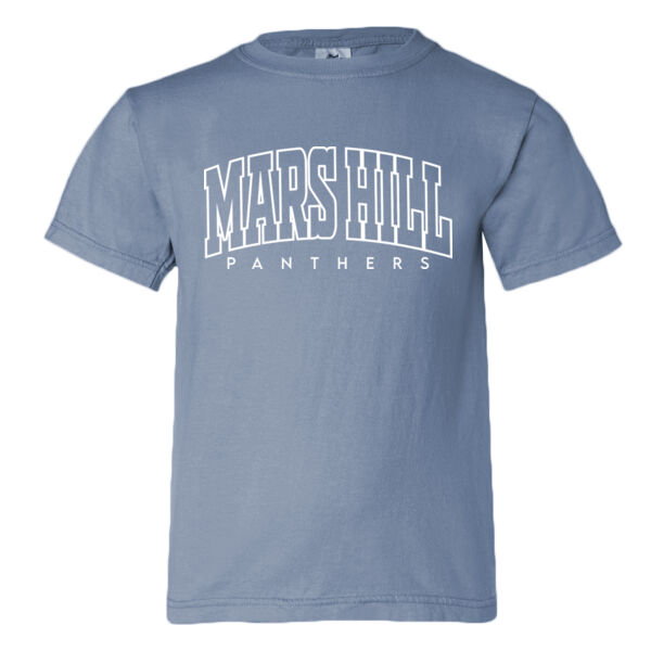 Arched Mars Hill  - Youth Garment Dyed Ringspun T-Shirt Thumbnail