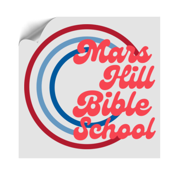 Retro Mars Hill - Small Logo UV DTF Sticker -  Label Size Thumbnail