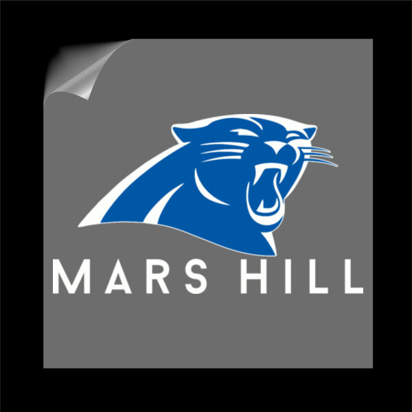 Panther Head - Small Logo UV DTF Sticker -  Label Size Thumbnail